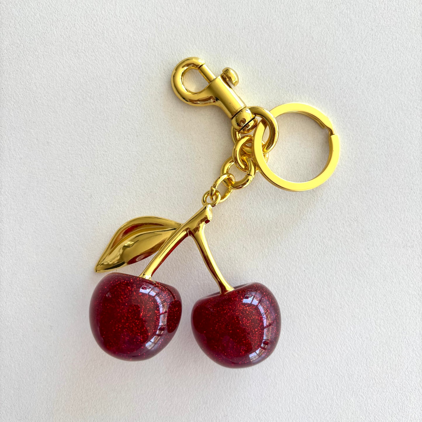 Cherry Metal Keychain๐