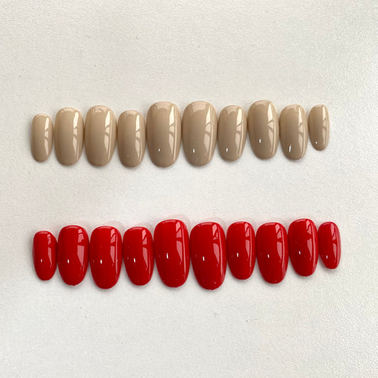 Size S - Nude & Hot Red - Ready Made