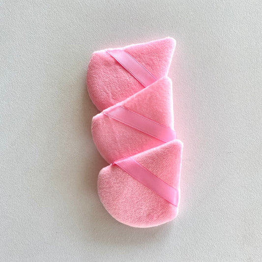 Pink Powder Puffs (Set of 3)